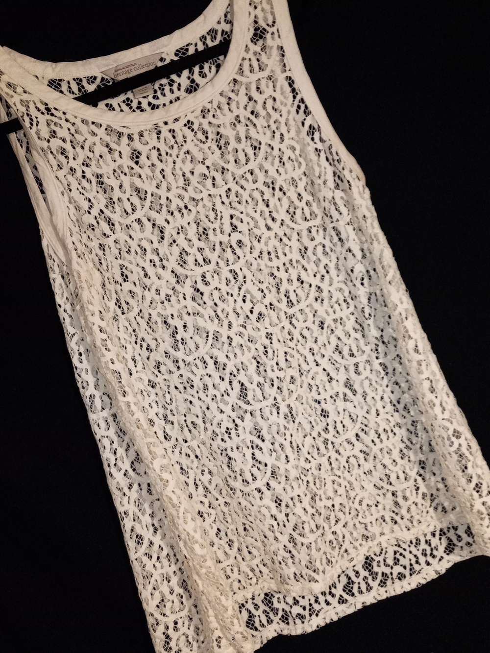 Banana Republic White Lace Camisole Tank